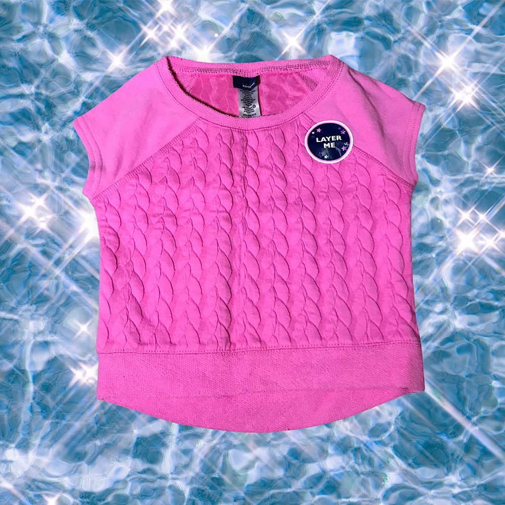 Pink Basic Editions layering sweater